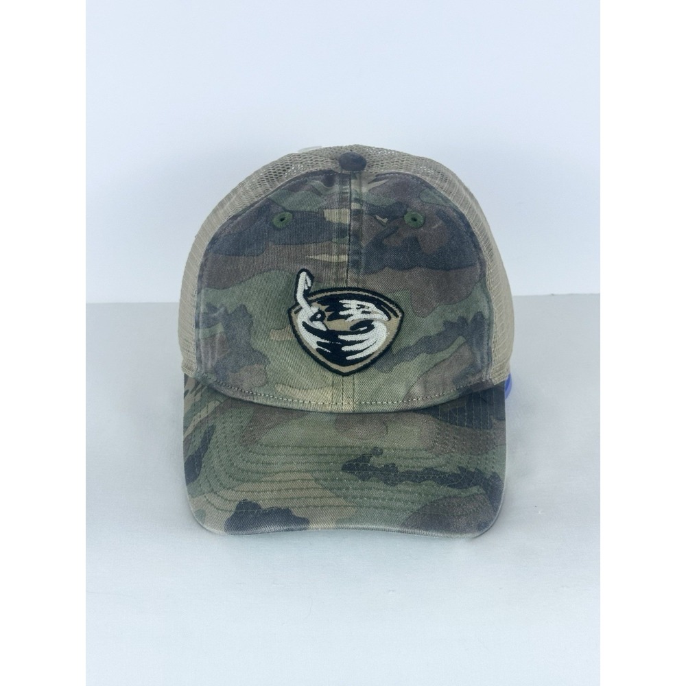 Vintage Y2K Atlanta Thrashers SnapBack Hat Distressed Camo Reebok Deadstock NWT